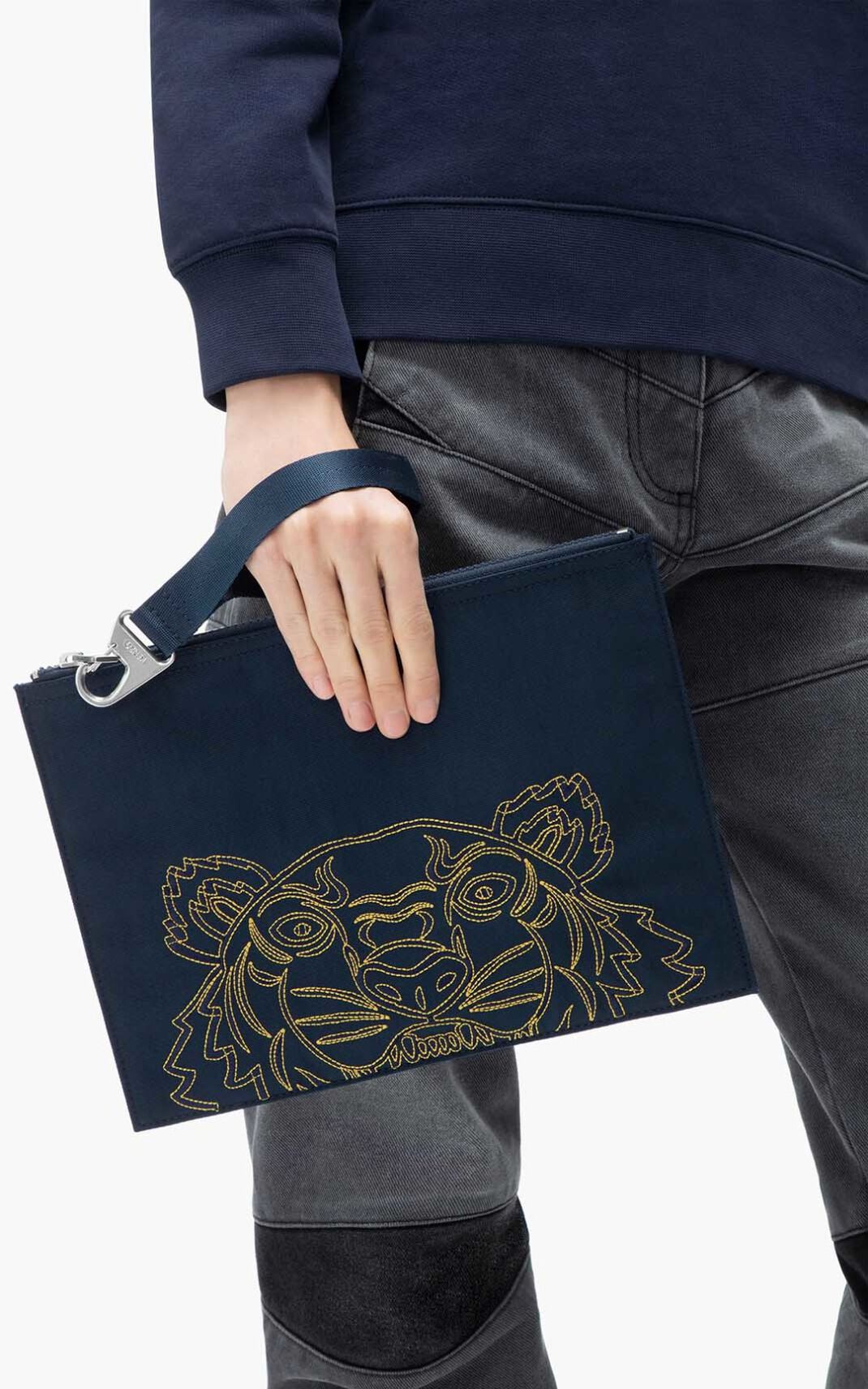 Kenzo Large Kampus Tiger Kuvertväska Herr | 95364-ZLCM